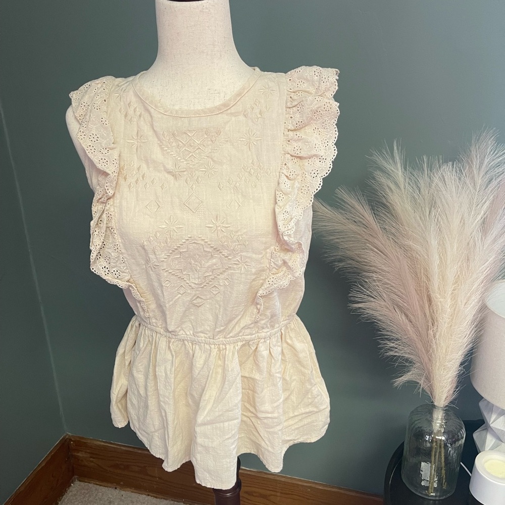 Boho Linen Top
